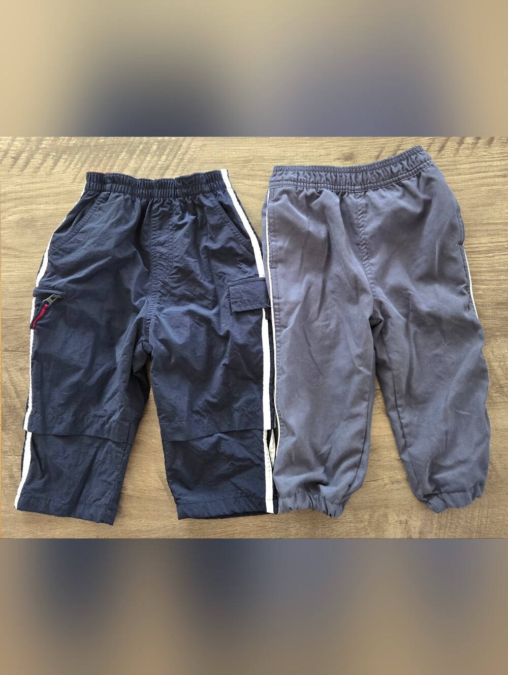 Lot Of 2 Vintage Boy's Jersey Lined Athletic Pants Sz 24 Months KRU & RUFF HEWN